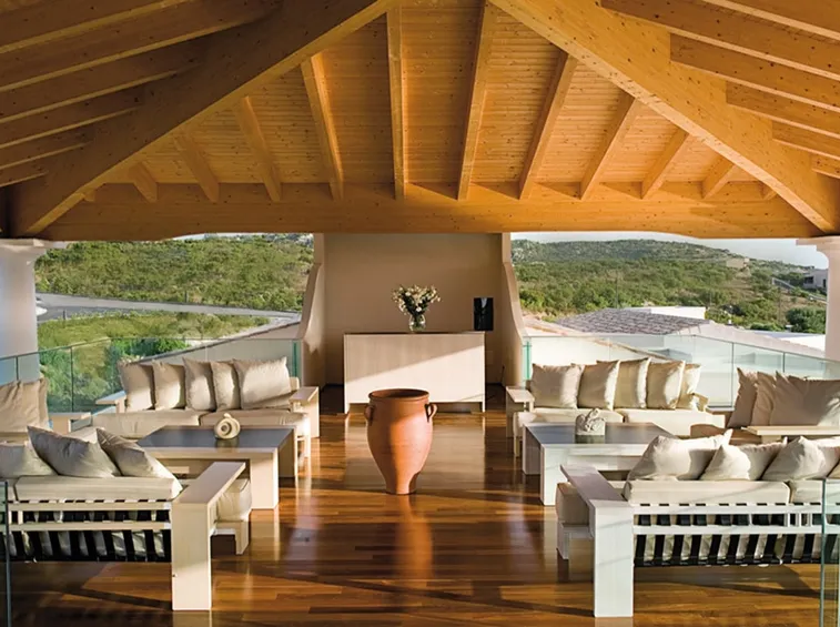 interno tetto in legno