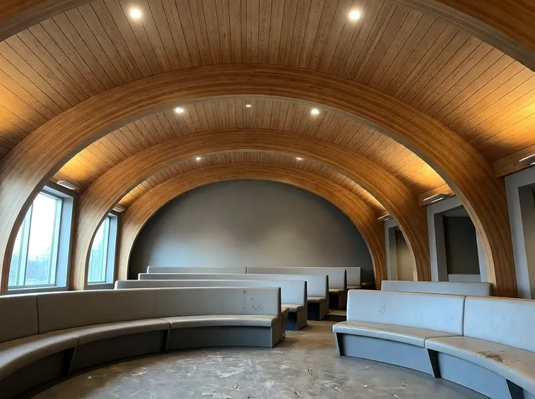 tetto in legno lamellare