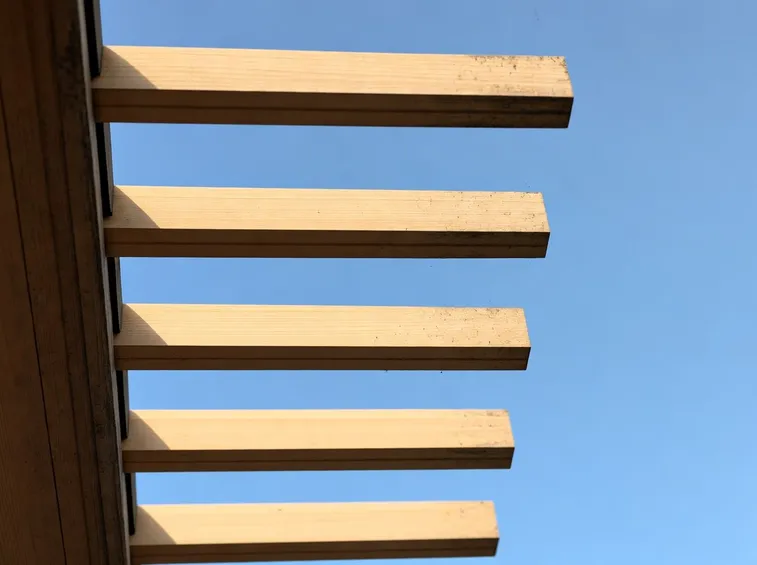 Copertura tetto lamellare in legno