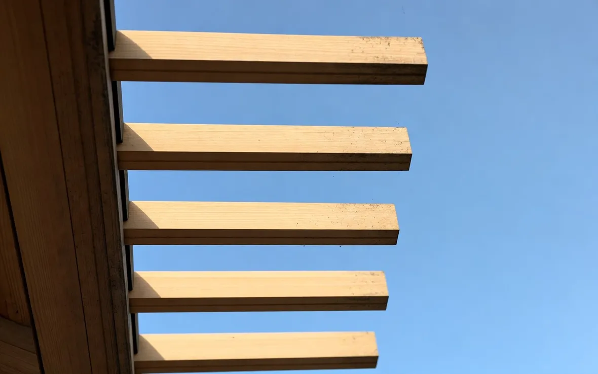 Copertura tetto lamellare in legno