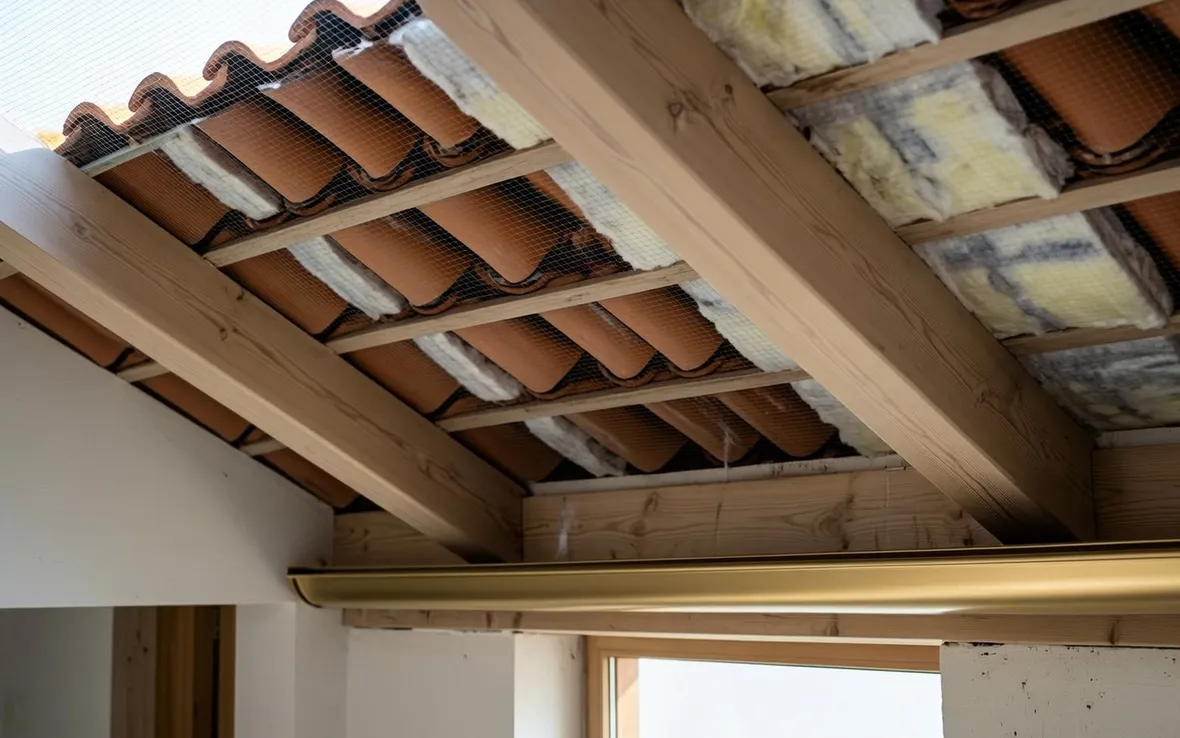 Struttura tetto in legno ventilato