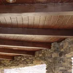 Copertura in travi in legno