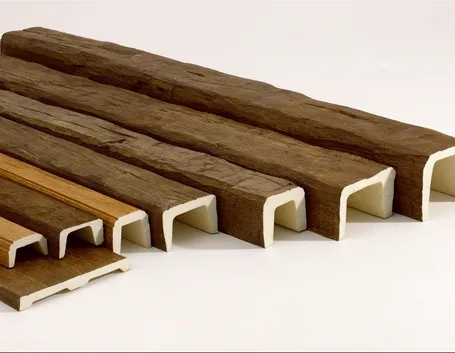 Travi in polistirolo effetto legno