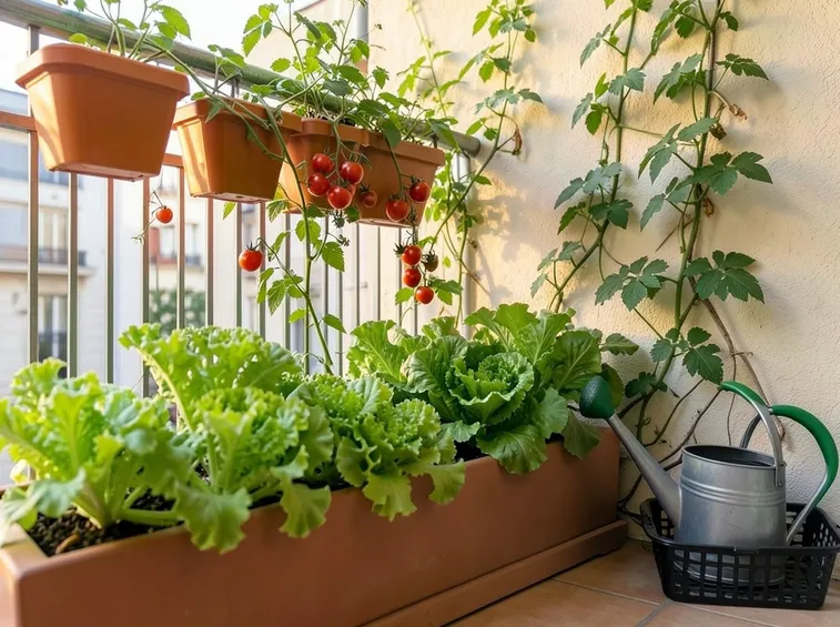 orto sul balcone