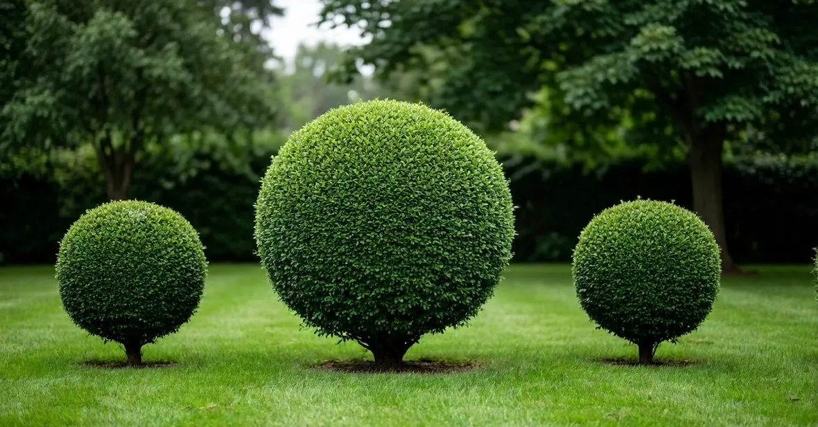 Giardino con piante e arbusti