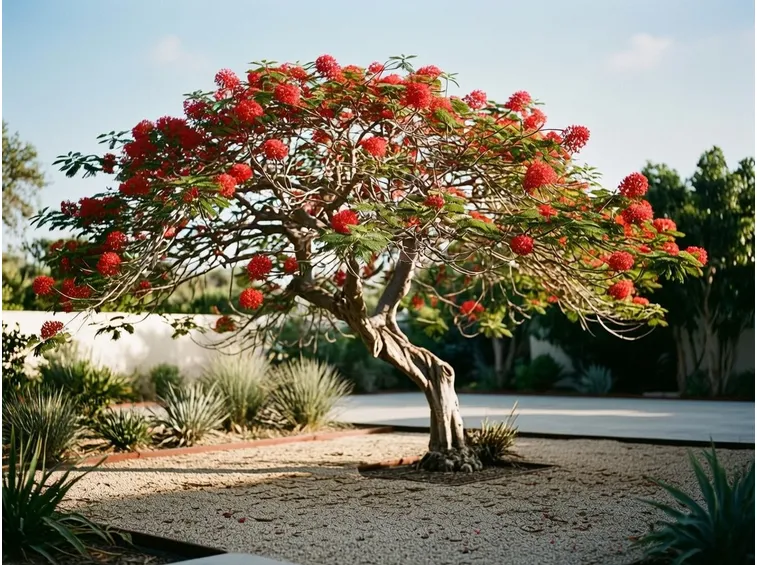 Un flamboyant o albero di fuoco