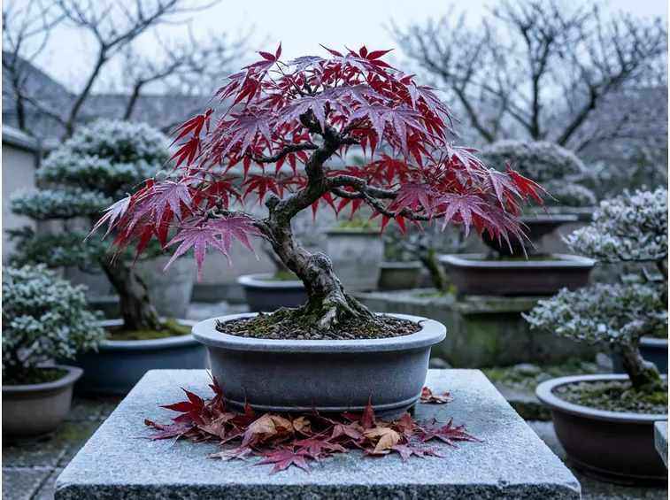 Cosa succede al bonsai da esterno quando arriva il freddo