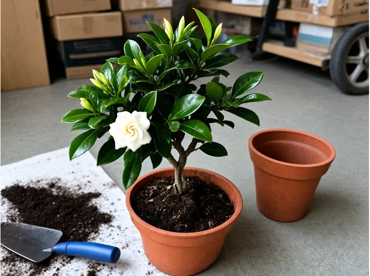 Rinvaso bonsai gardenia