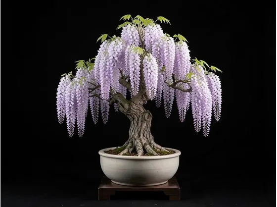 Bonsai glicine fiorito