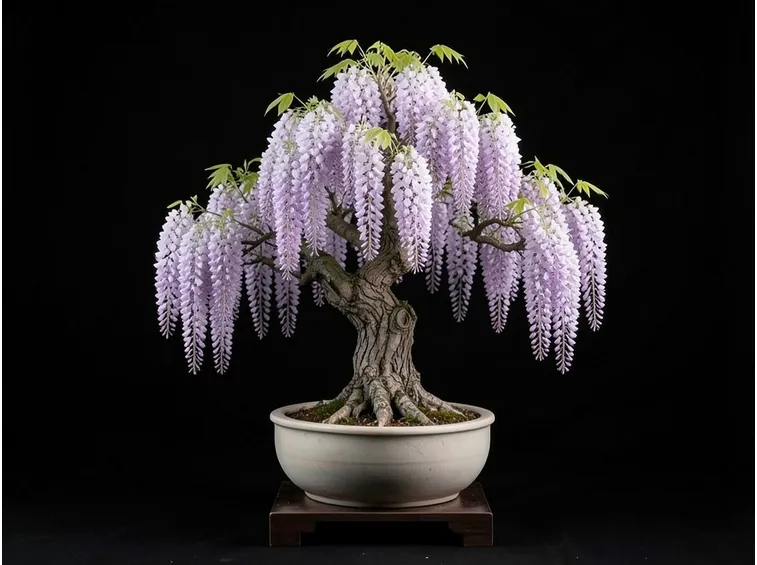 Bonsai glicine fiorito