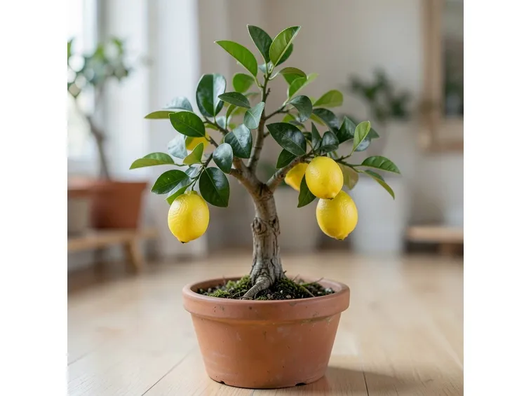 Un esempio di bonsai limone