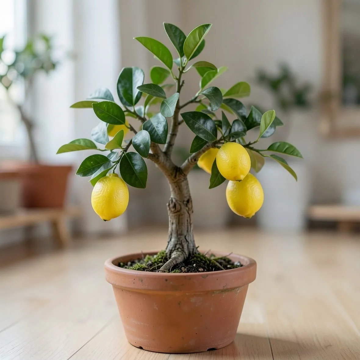Un esempio di bonsai limone