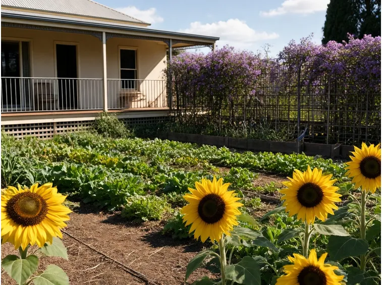 Orto in giardino a settembre