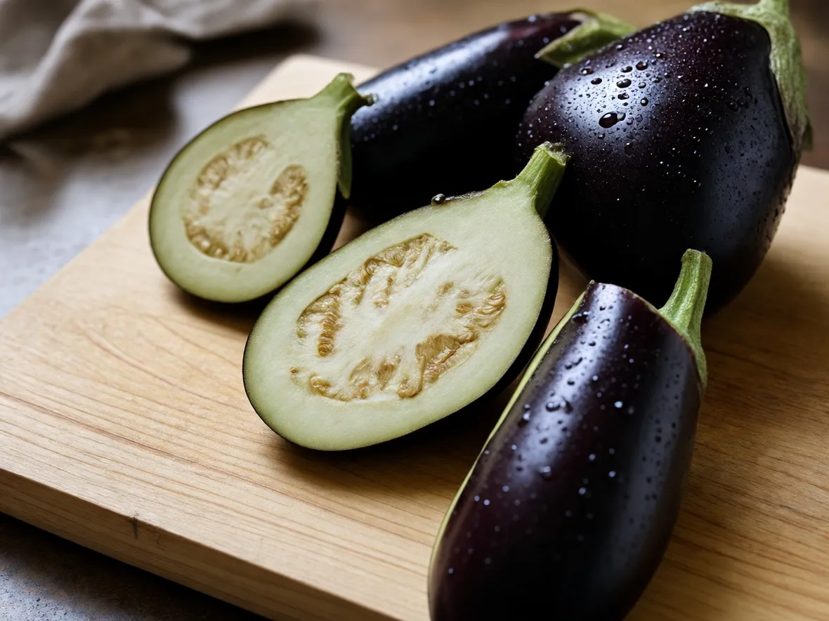 Melanzane mature a fette