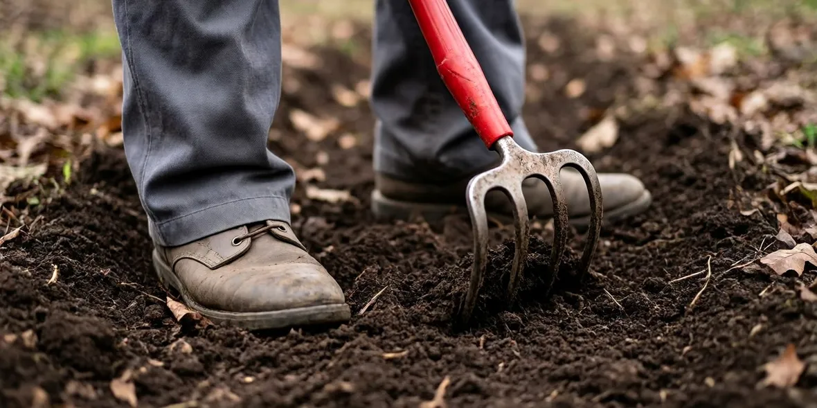 Preparazione del terreno per l'orto
