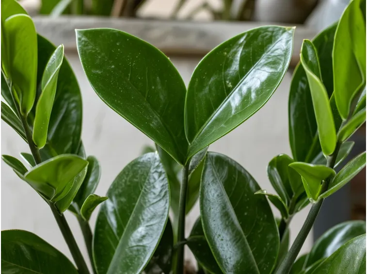 Le robuste foglie della zamioculcas