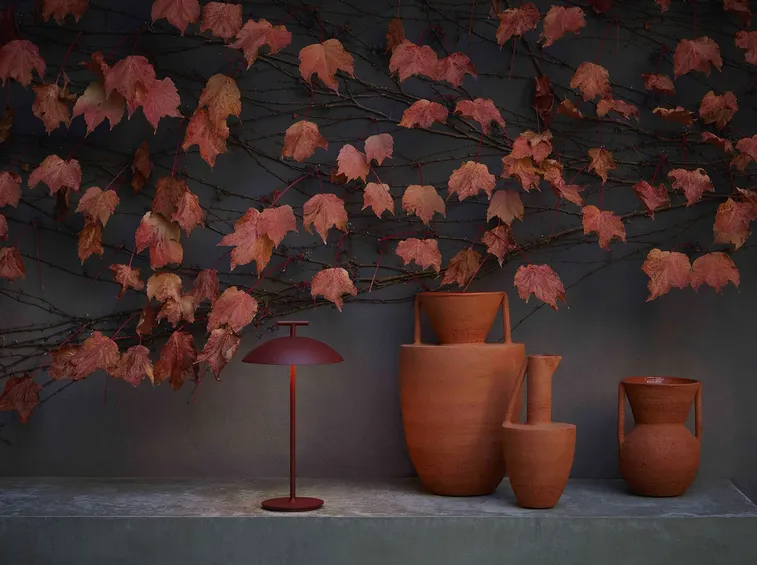 Preparare il rientro: sospendi prima l'acqua e il concime (foto Vaso Kartell Mini Geen Outdoor)