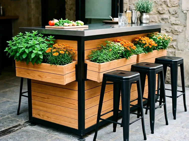 usare fioriere in legno