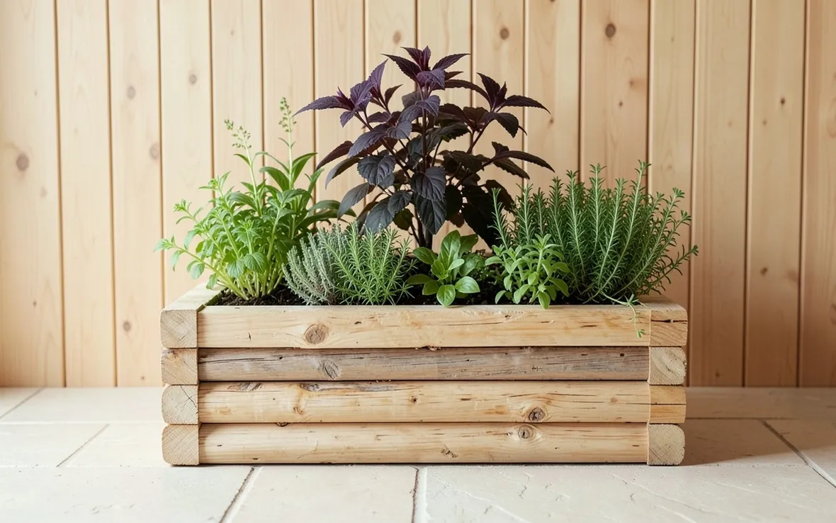 Esempio fioriere in legno