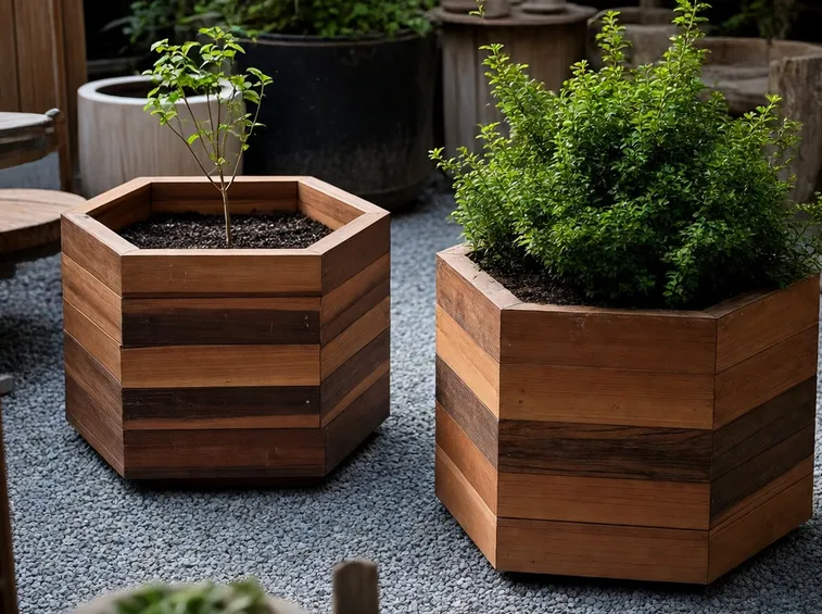 Arredare con le fioriere in legno
