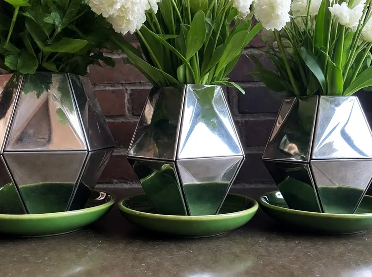 Vasi origami in vetroresina