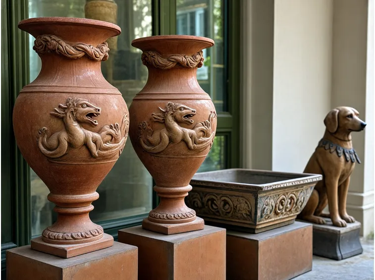 Vasi in terracotta italiana