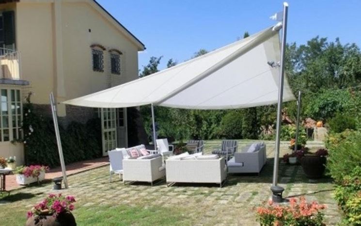 tenda giardino a vela