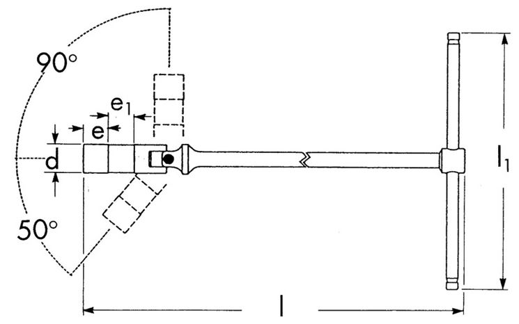 Diagramma di chiave candela professionale snodata