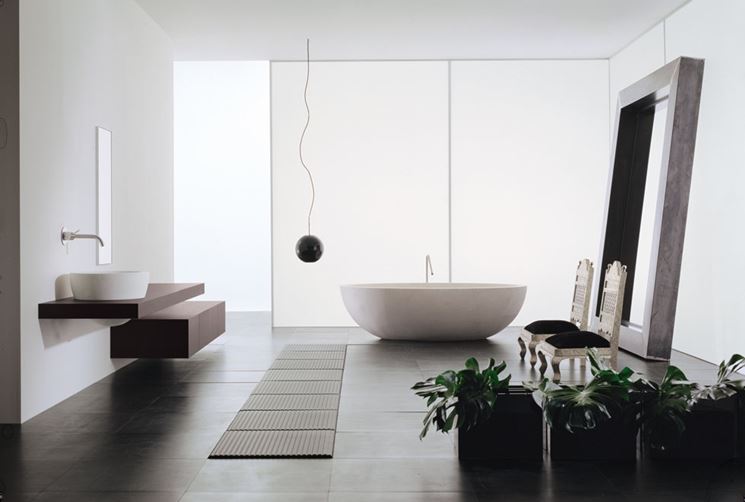 Progetto di un bagno elegante