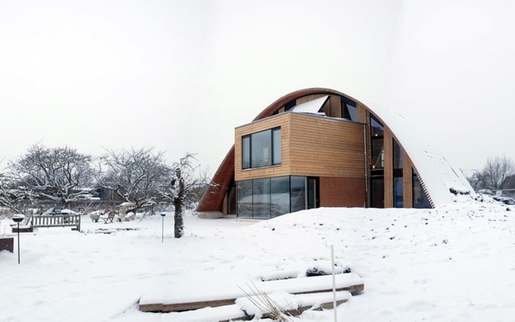 Una casa ecologica in legno