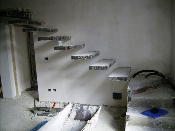 Scale a sbalzo struttura. scala con struttura portante. scale a ... Scale a sbalzo struttura