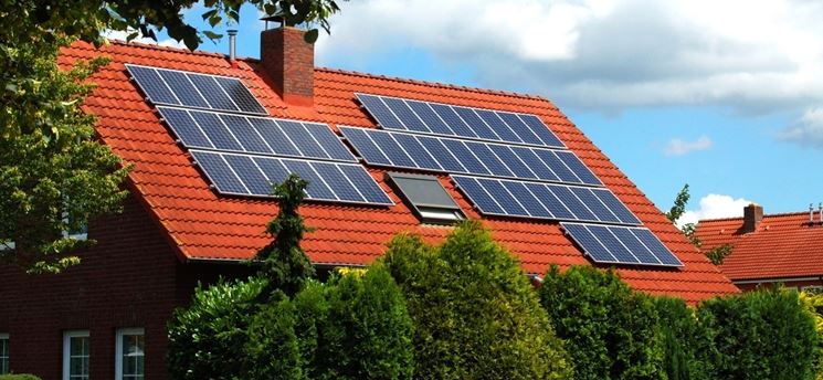 Moduli solari su abitazione