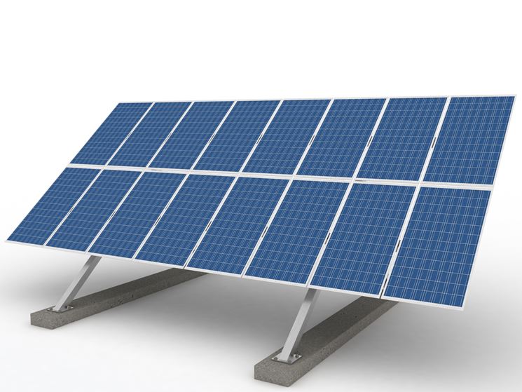 Modello di un pannello fotovoltaico