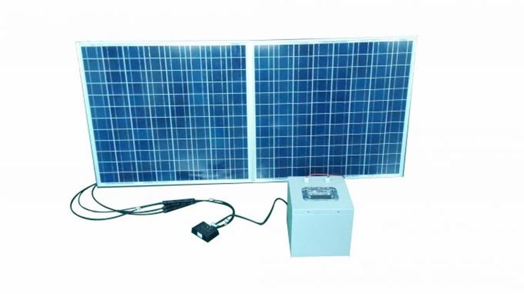 Modulo fotovoltaico collegato ad accumulatore