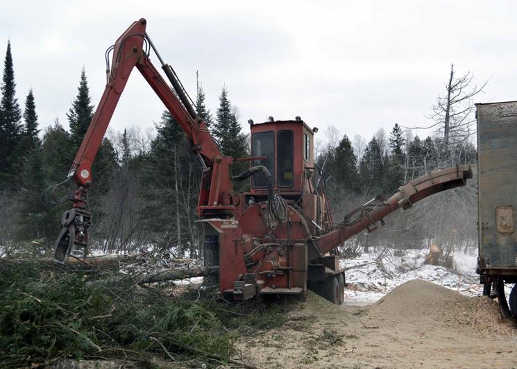 Realizzazione di biomasse da scarti di lavorazioni forestali