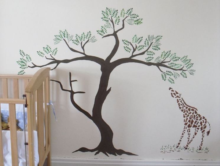 Un albero stencil