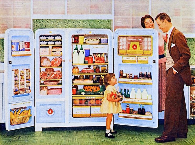 Uno dei primi modelli di frigorifero della storia