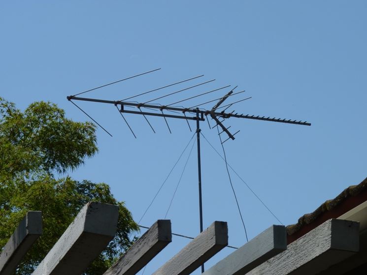 Antenna tv sul tetto