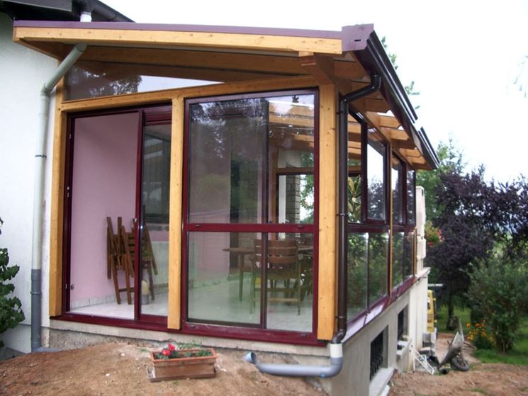 Installare veranda in legno
