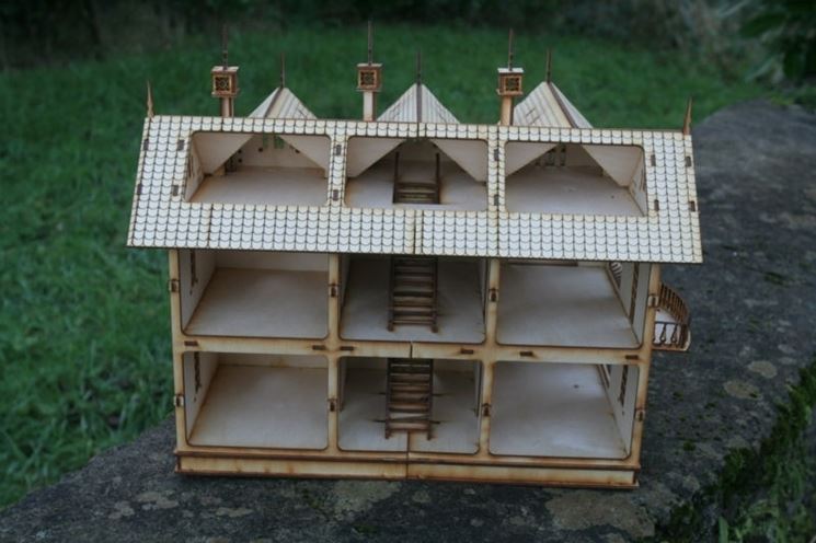 Casa bambole legno