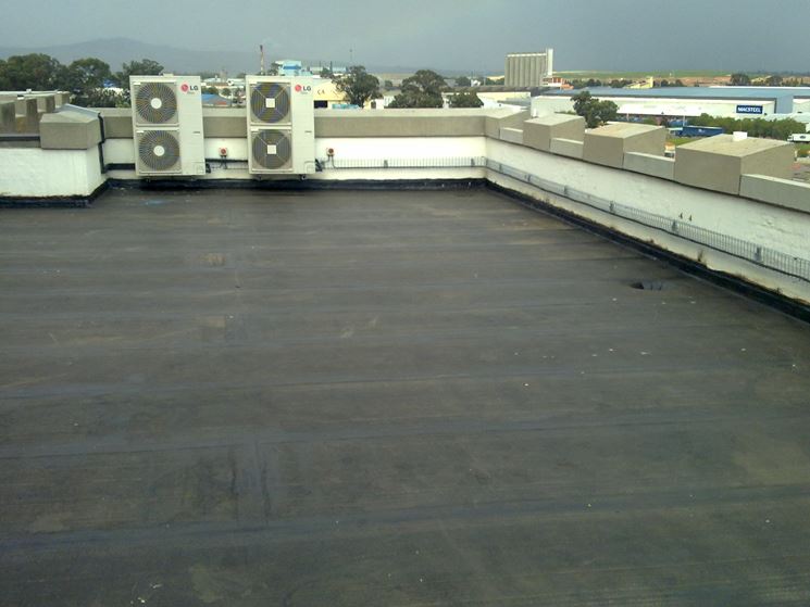 Una terrazza ricoperta da guaina