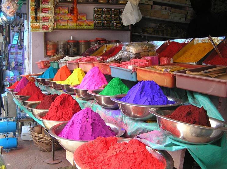 Diversi pigmenti colorati