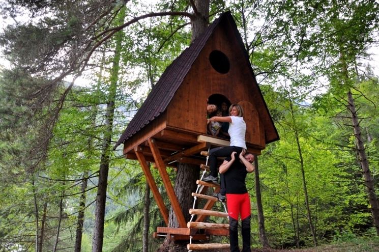 Esempio di casetta sull'albero