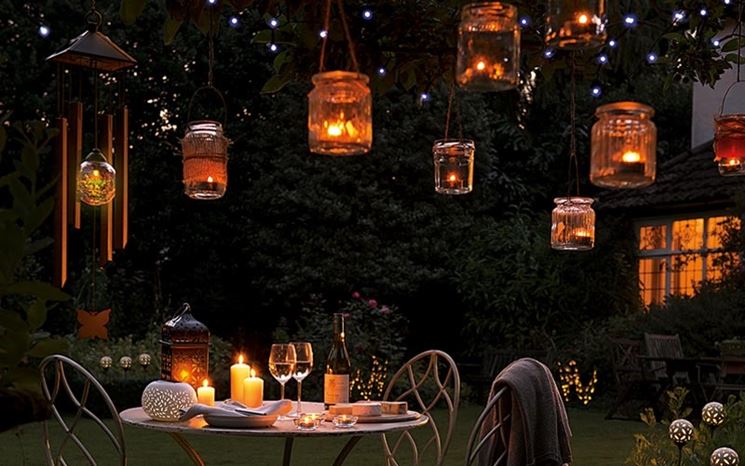 Illuminazione outdoor con lanterne da esterno