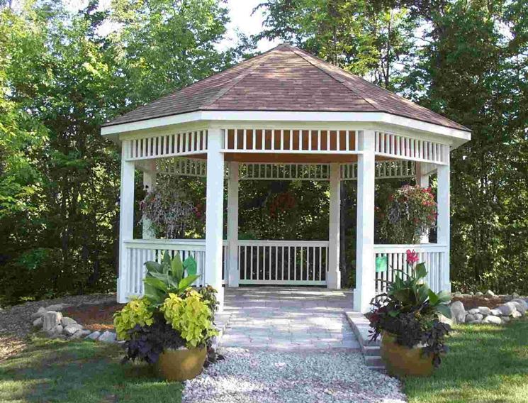 Gazebo legno completato