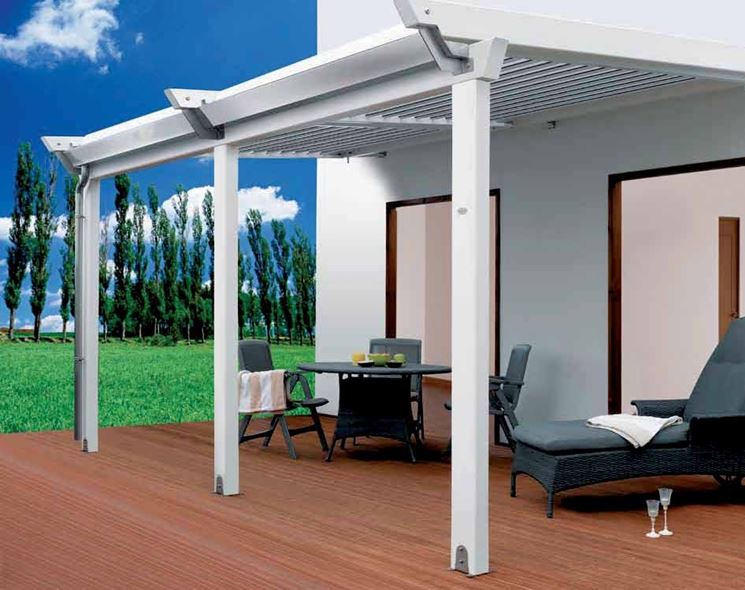 Un modello di pergola