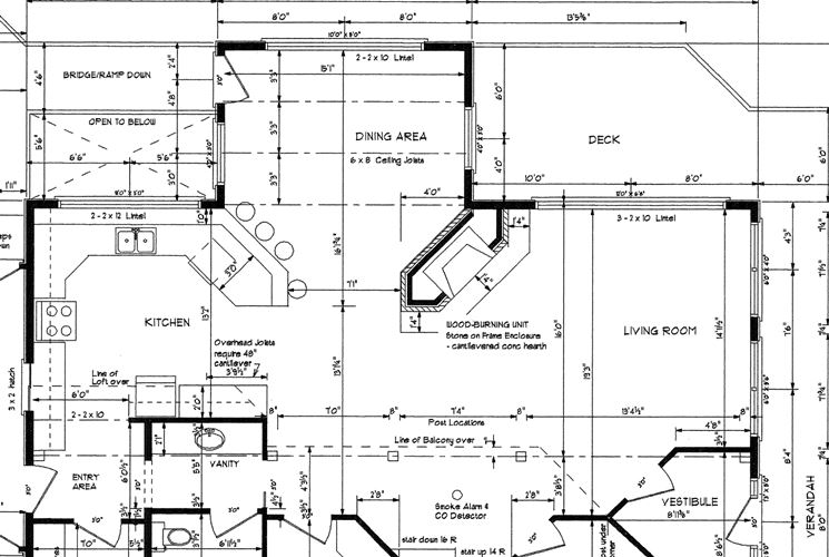 Esempio di linee nel disegno tecnico