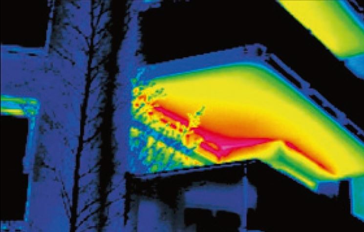 Termografia di un ponte termico