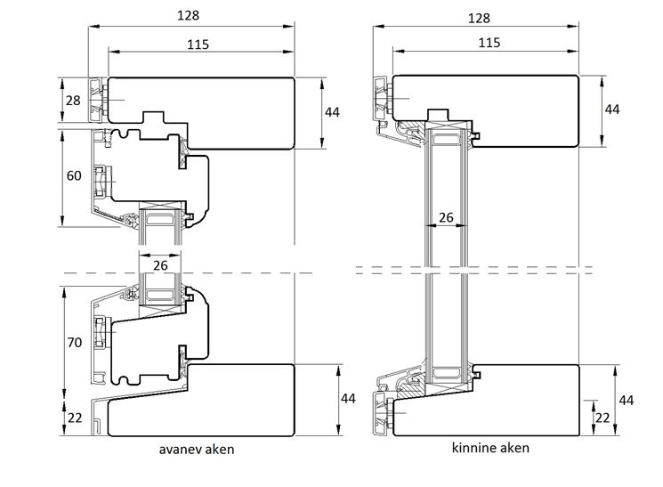 Modello 2D finestre in legno dwg