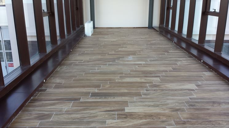 Finto parquet in listelli